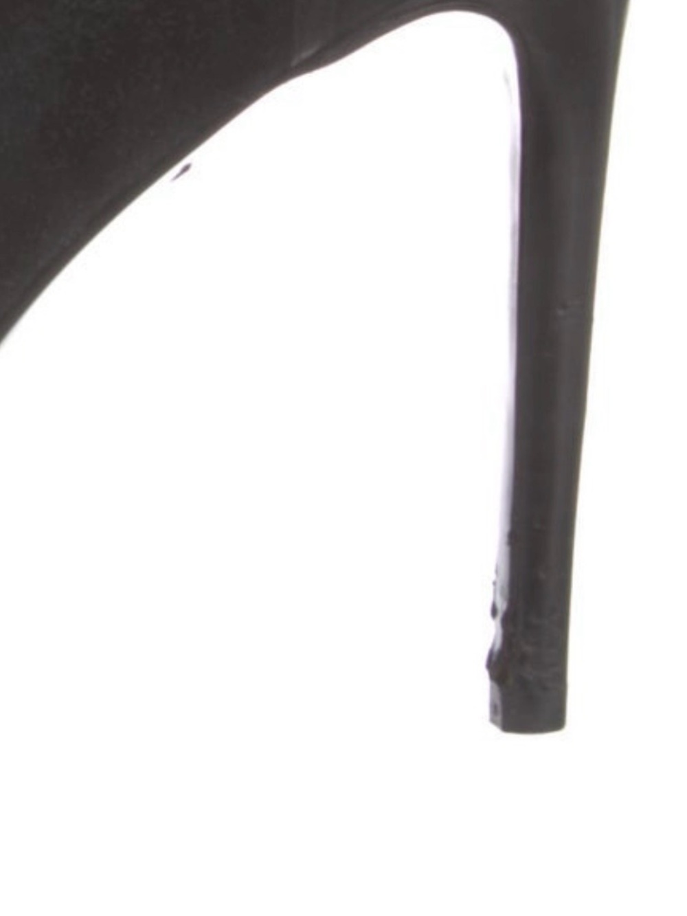 Burberry Black Suede/pony-hair Lace-Up High Heel Ankle Boot - Picture 6 of 8